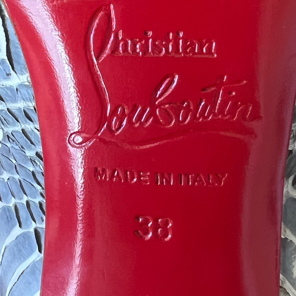 Christian Louboutin Arielle A Talon Python Boots - image 5